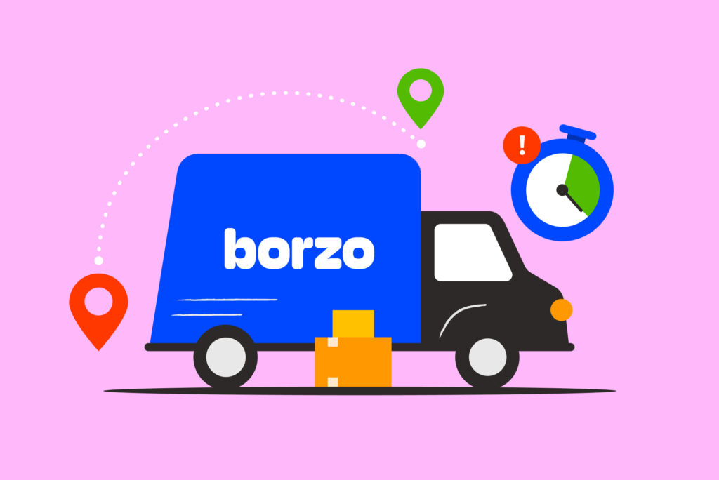 Multiple-drop-off - borzo delivery truck