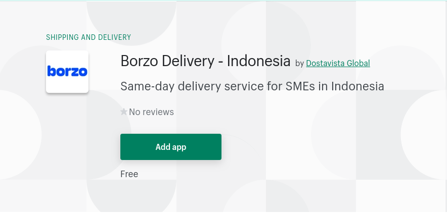 Pelajari cara berintegrasi dengan Shopify-saran tangkapan layar-Pengiriman Borzo