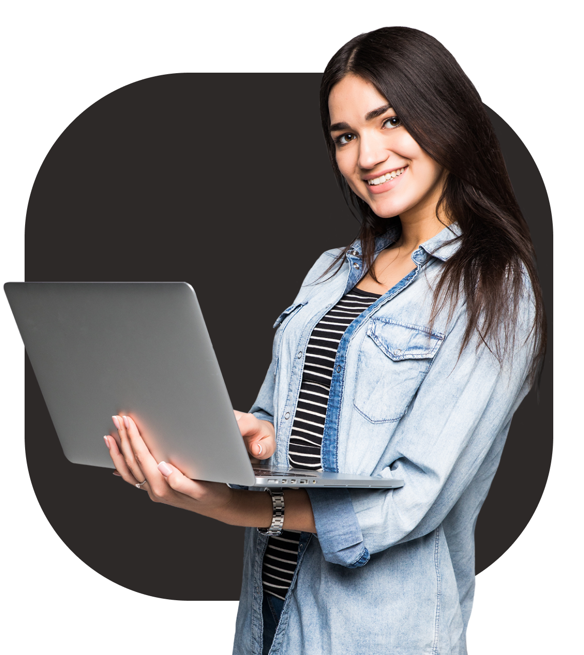 api wordpress delivery integration borzo - young woman smiling with laptop - borzo delivery India