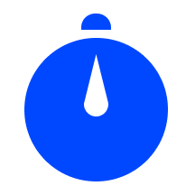 fast medicine delivery - timer clock website icon - borzo India