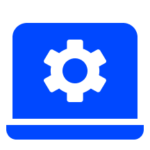 book delivery after midnight - laptop cogwheel on screen - borzo India