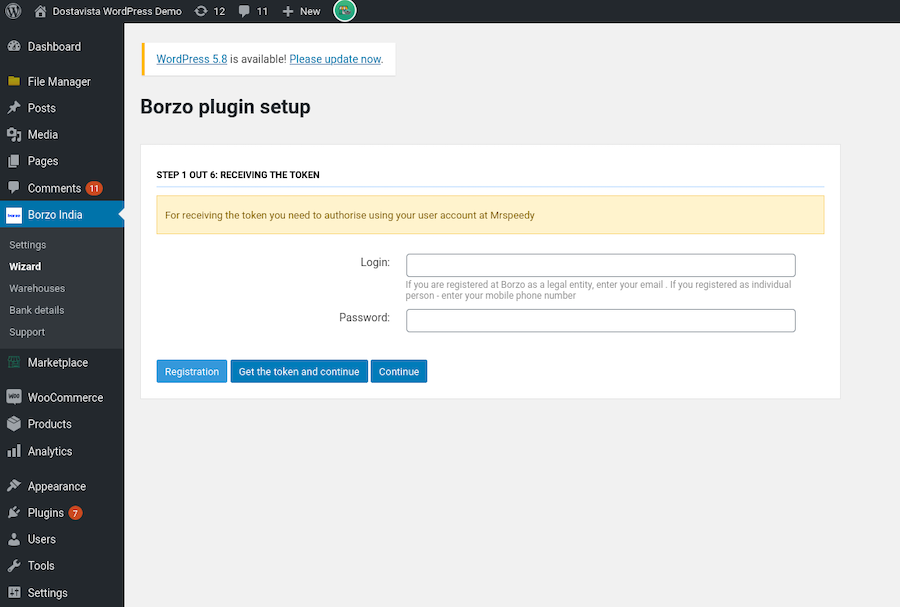 borzo plugin woocommerce instruction - install plugin screenshot - borzo delivery India