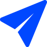 quick food delivery in India - paper plane blue icon - borzo courier service
