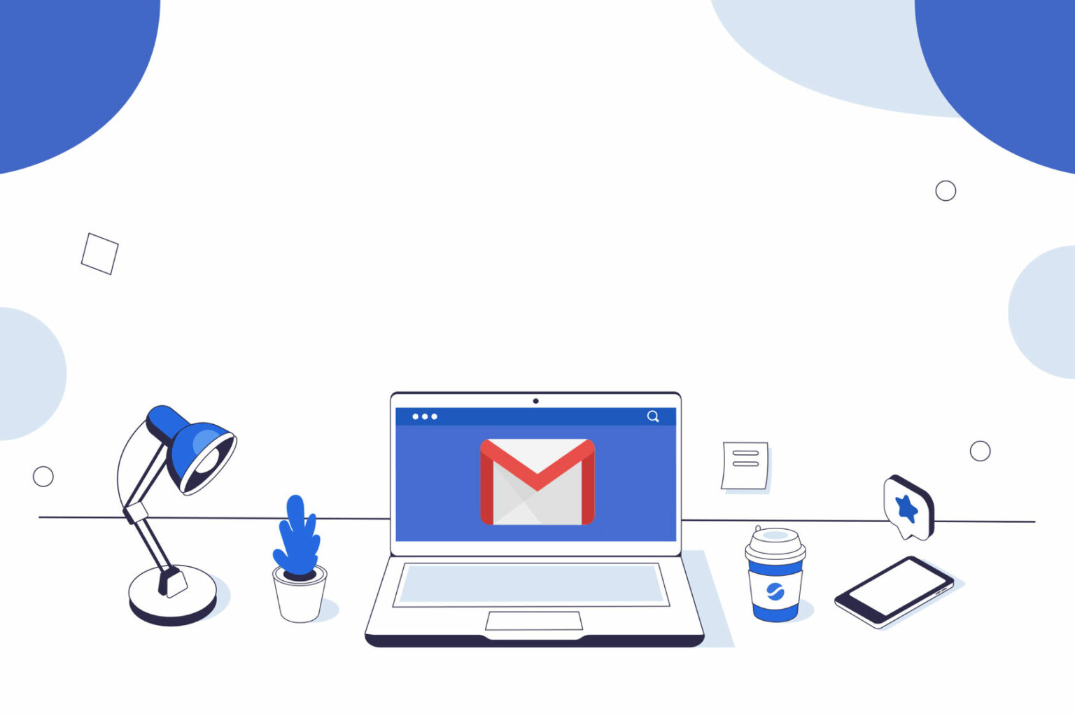 best email marketing services - email marketing laptop illustration - borzo delivery India