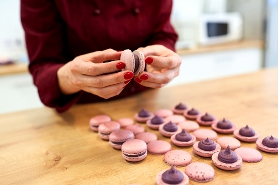 best small business ideas low investment high profit - photo woman holding making macaroons - borzo delivery
