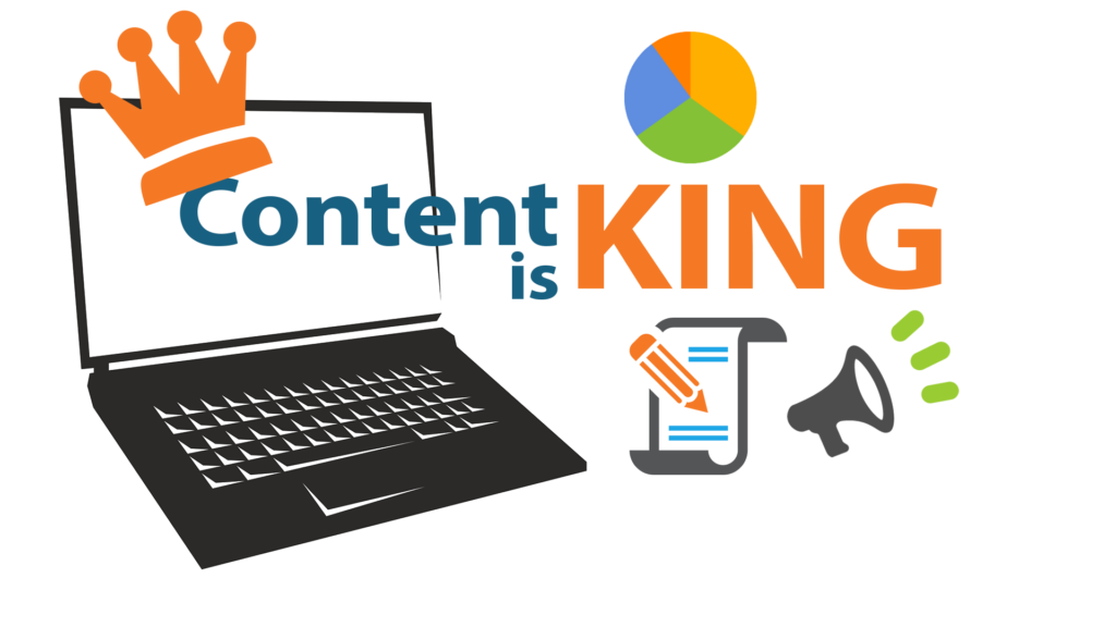 seo for ecommerce websites - content is king illustration - borzo delivery