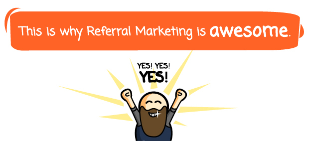 marketing strategy tips for ecommerce - referral marketing is awesome illustration - borzo delivery