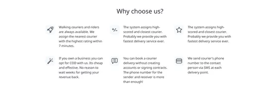 best courier service - advantages blocks description- borzo delivery India