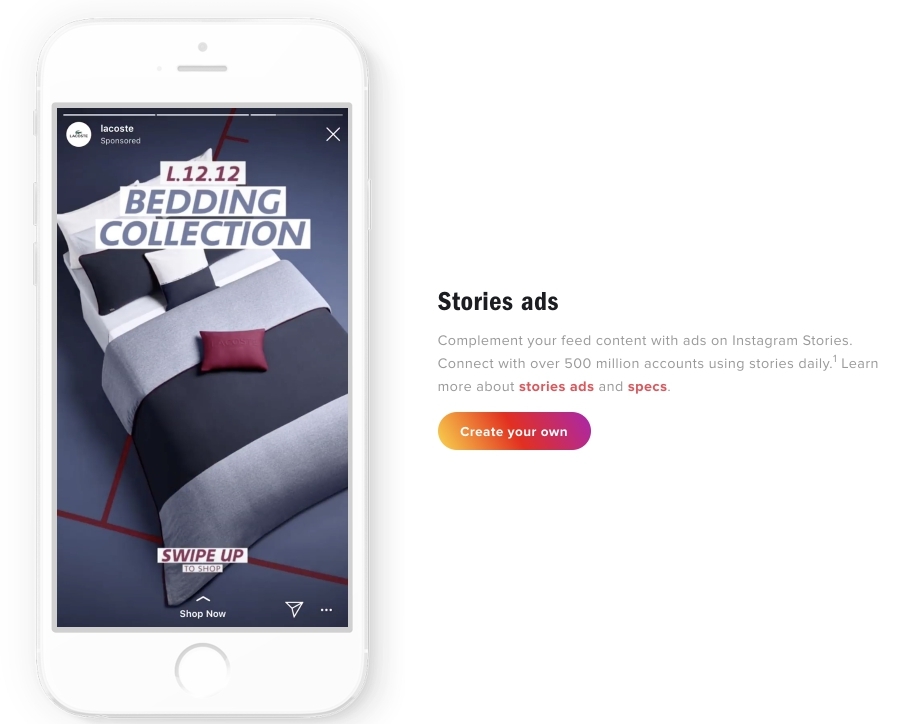 how to use Instagram for business - ads in Instagram stories - borzo delivery