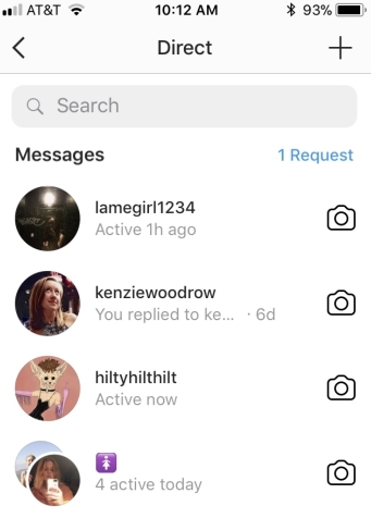 how to use Instagram for business - Instagram direct messages screenshot - borzo delivery