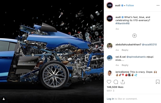 how to use Instagram for business - audi Instagram business official account screenshot - borzo delivery
