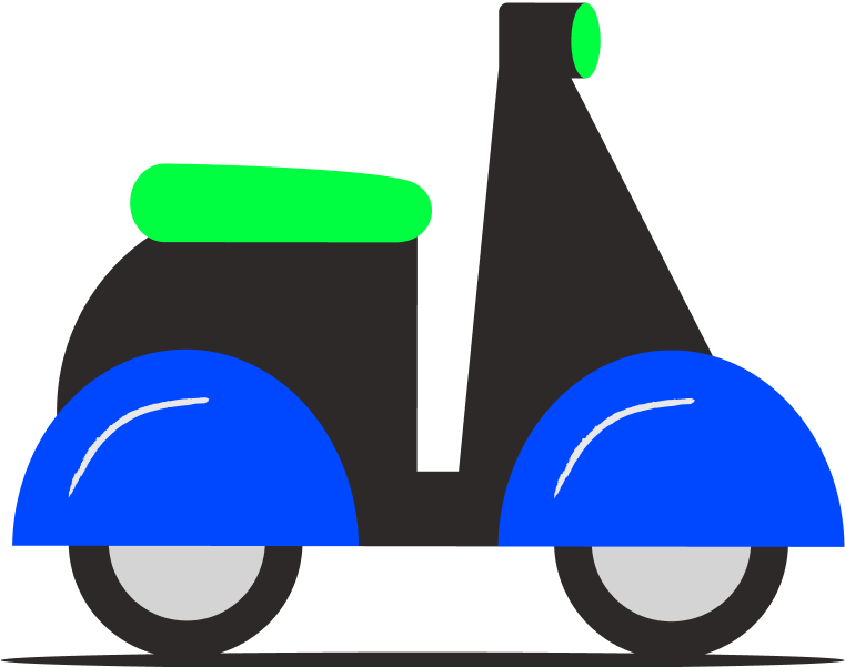 Semua jenis transportasi-pengiriman sepeda motor-pengiriman borzo