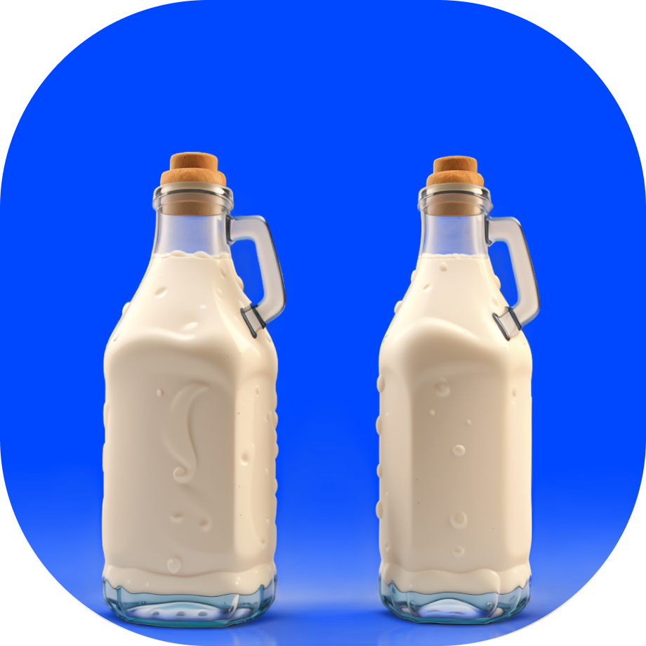 Milk Delivery in India - illustration of milk bottles - Borzo