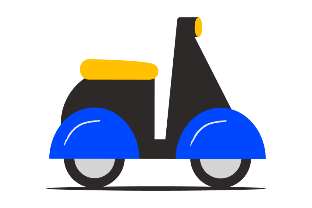 Tipo de Veículos disponíveis-motocicleta - borzo delivery / Tipo de vehículos disponibles - motocicleta-borzo couriers