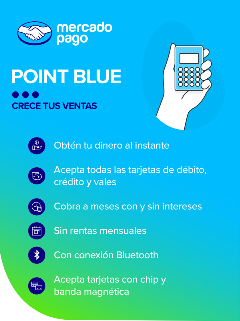 mercado pago devices - point blue, point smart and point air - borzo delivery