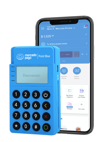 smart phome mercado pago point blue terminal - phone and mercado pago - borzo delivery